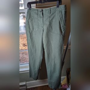 Size 12 Linen Blend LOFT cotton pants.